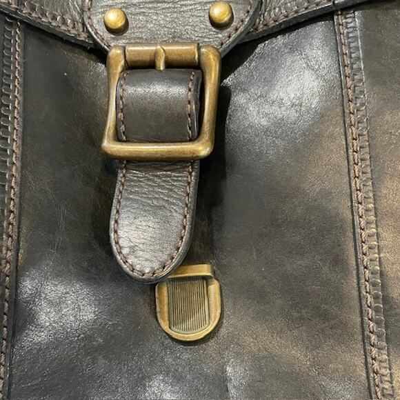 Fossil VTG Revival Flap, Black Leather Crossbody Bag - Picture 3 of 11